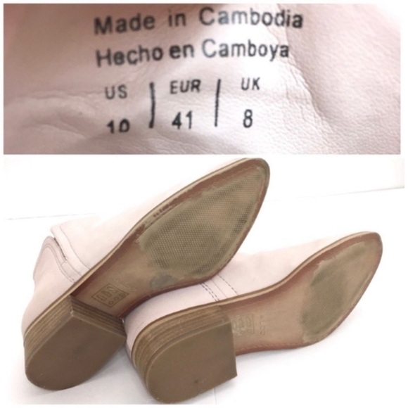 ALDO Gweria Soft Nubuck Leather Ankle Bootie in Nude Pink Size 10 - Picture 9 of 9